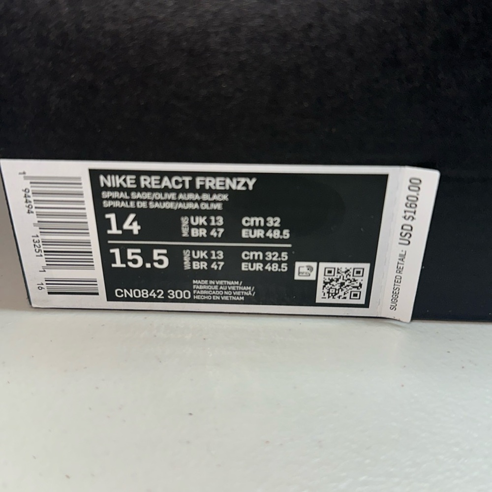 NIKE REACT FRENZY NEW, size 14, very comfy, last one! CN0842300 - Picture 2 of 10
